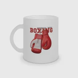 Кружка матовая стеклянная National Team Boxing