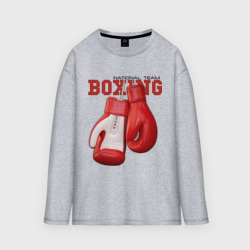 Женский лонгслив oversize хлопок National Team Boxing