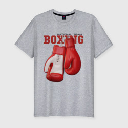 Мужская футболка хлопок Slim National Team Boxing