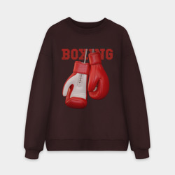 Мужской свитшот oversize без начеса хлопок National Team Boxing