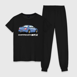 Женская пижама хлопок Subaru Impreza WRX