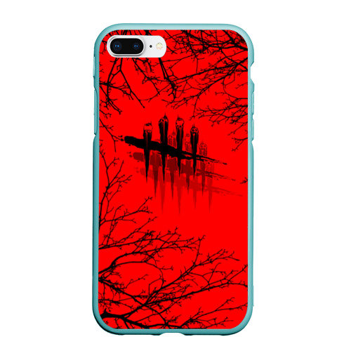 Чехол для iPhone 7Plus/8 Plus матовый Dead by Daylight, цвет мятный