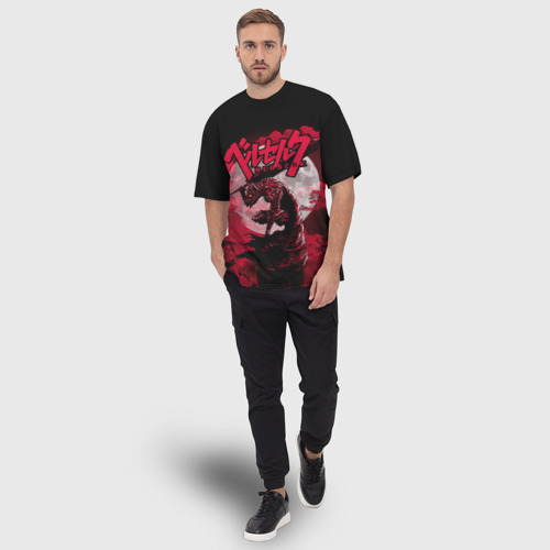 Мужская футболка oversize 3D Berserk 1, цвет 3D печать - фото 5