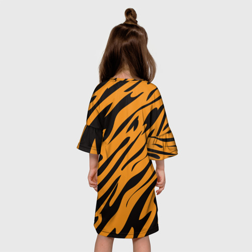 Детское платье 3D Тигр, цвет 3D печать - фото 5
