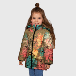 Зимняя куртка для девочек 3D Париж - фото 2