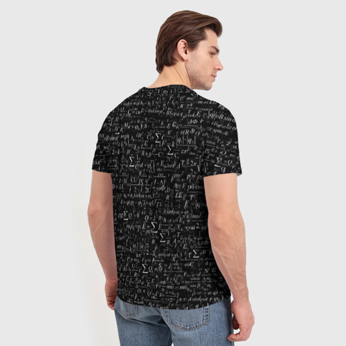 Мужская футболка 3D Формулы по физике, цвет 3D печать - фото 4