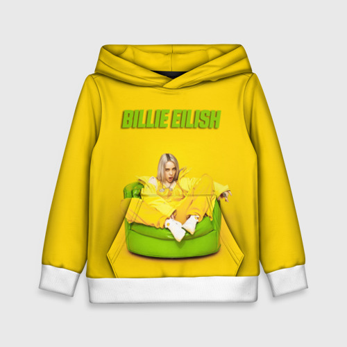 Детская толстовка 3D Billie Eilish, цвет белый