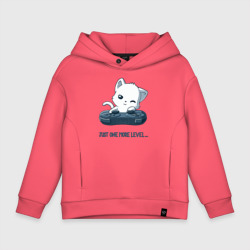 Детское худи Oversize хлопок Геймер котик с геймпадом