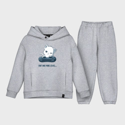 Детский костюм хлопок Oversize Геймер котик с геймпадом