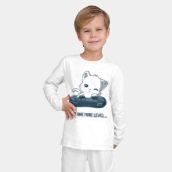 Детская пижама с лонгсливом хлопок Геймер котик с геймпадом - фото 2