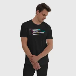 Мужская пижама хлопок Подсветка синтаксиса кода - фото 2
