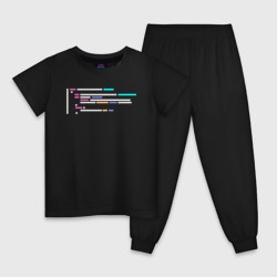 Детская пижама хлопок Подсветка синтаксиса кода
