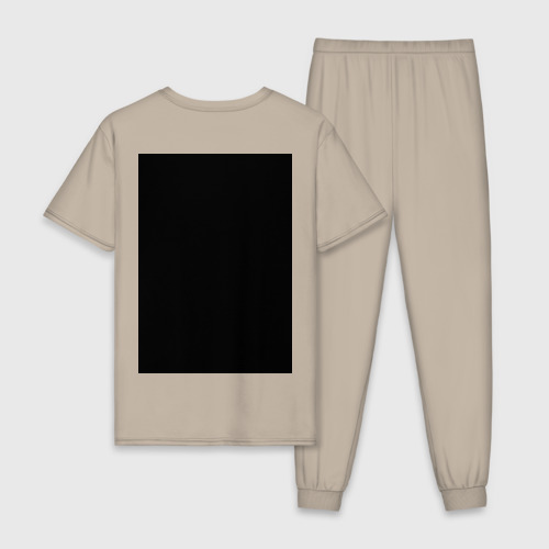 Мужская пижама хлопок Подсветка синтаксиса кода, цвет миндальный - фото 2