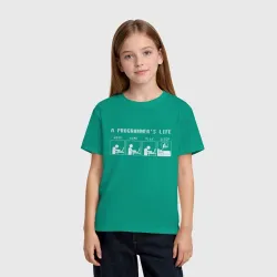 Детская футболка хлопок Жизнь программиста - фото 2