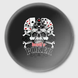 Значок Poker devil's