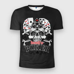 Мужская футболка 3D Slim Poker devil's