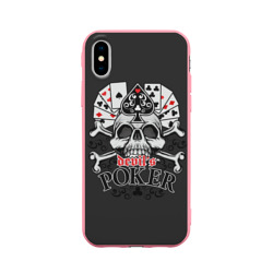 Poker devil's – Чехол для iPhone X матовый с принтом купить