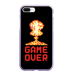 Чехол для iPhone 7Plus/8 Plus матовый Game over - atomic explosion