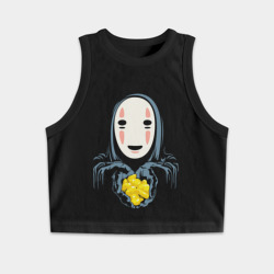 Женская укороченная майка-топ хлопок Унесённые призраками