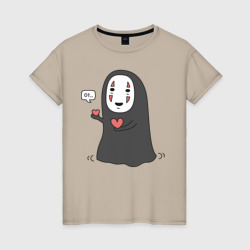 Женская футболка хлопок Унесённые призраками. Безликий