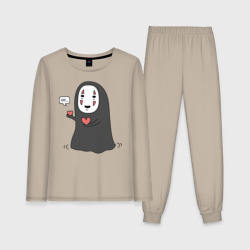 Женская пижама с лонгсливом хлопок Унесённые призраками - Безликий призрак