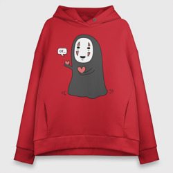 Женское худи Oversize хлопок Унесённые призраками - Безликий призрак