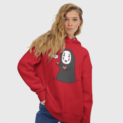 Женское худи Oversize хлопок Унесённые призраками - Безликий призрак - фото 2