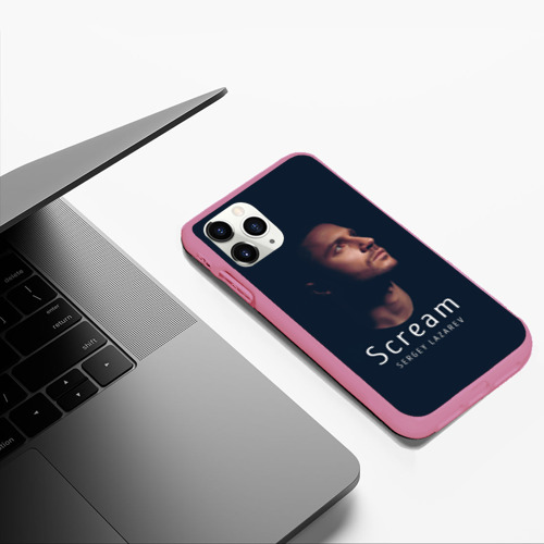 Чехол для iPhone 11 Pro Max матовый Сергей Лазарев, цвет малиновый - фото 5
