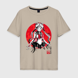 Мужская футболка хлопок Oversize Sailor Moon Suibokuga Ver
