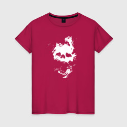 Женская футболка хлопок Destiny череп skull