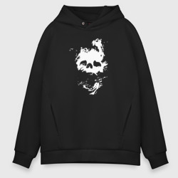 Destiny череп skull – Мужское худи Oversize хлопок с принтом купить со скидкой в -21%