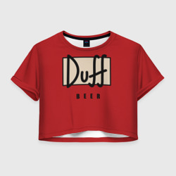 Женская футболка Crop-top 3D Duff