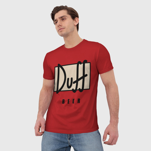 Мужская футболка 3D Duff, цвет 3D печать - фото 3