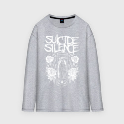 Мужской лонгслив oversize хлопок Suicide Silence