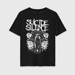 Женская футболка хлопок Oversize Suicide Silence