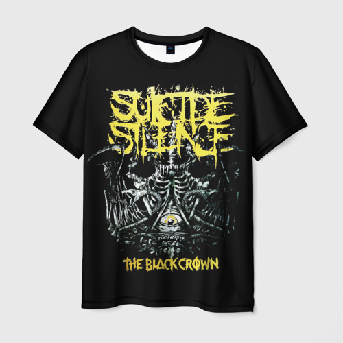 Мужская футболка с принтом Suicide Silence, вид спереди №1
