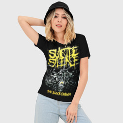 Женская футболка 3D Slim Suicide Silence - фото 2