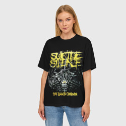 Женская футболка oversize 3D Suicide Silence - фото 2