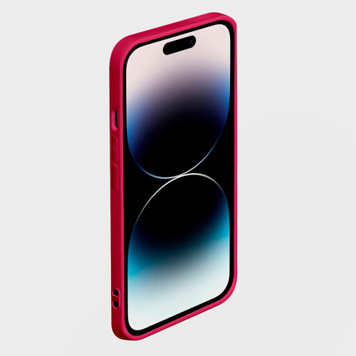 Чехол для iPhone 14 Pro pro100, цвет малиновый - фото 3