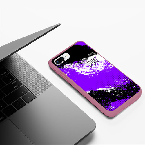 Чехол для iPhone 7Plus/8 Plus матовый pro100, цвет малиновый - фото 5