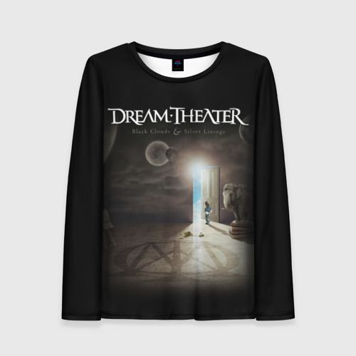 Женский лонгслив 3D с принтом Dream Theater, вид спереди #2