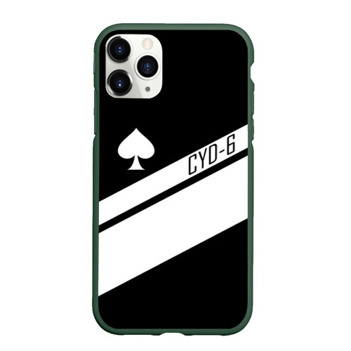 Чехол для iPhone 11 Pro матовый Cayde-6 Ace of spades Destiny 2, цвет темно-зеленый