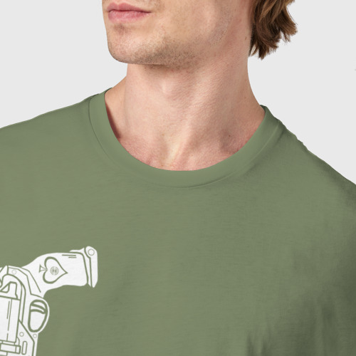 Мужская футболка хлопок Cayde-6, цвет авокадо - фото 6
