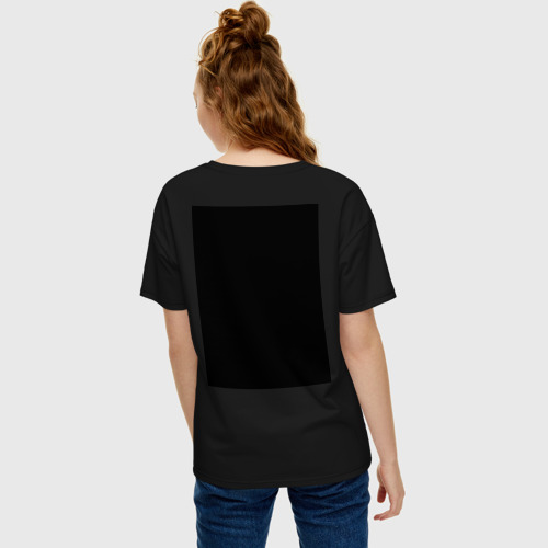 Женская футболка хлопок Oversize Cayde-6, цвет черный - фото 4