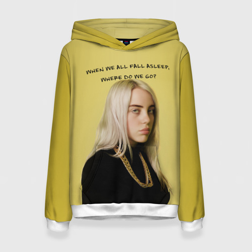 Женская толстовка 3D billie eilish, цвет 3D печать