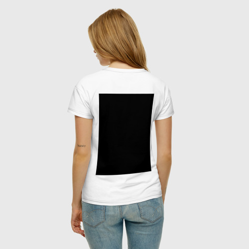 Женская футболка хлопок Яркий Каонаси, цвет белый - фото 4