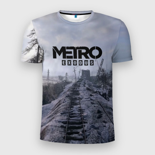 Мужская футболка 3D Slim Metro Exodus, цвет 3D печать