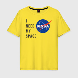 Мужская футболка хлопок Oversize Nasa i need my space