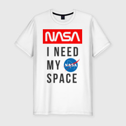 Мужская футболка хлопок Slim Nasa i need my space