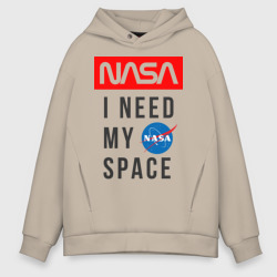 Мужское худи Oversize хлопок Nasa i need my space